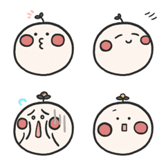 [LINE絵文字] Baby seedling and flowerの画像