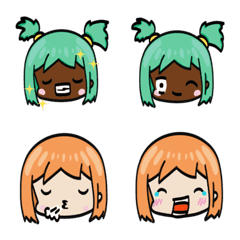 [LINE絵文字] Mint ＆ Milkの画像