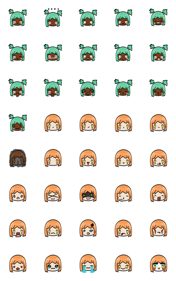 [LINE絵文字]Mint ＆ Milkの画像一覧