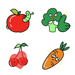 [LINE絵文字] Fruits ＆ Vegetables friendの画像