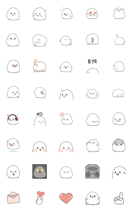 [LINE絵文字]Paw paw Emojiの画像一覧