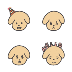 [LINE絵文字] Pipi dog daily life1の画像