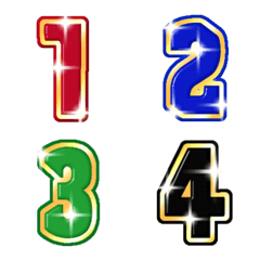 [LINE絵文字] Number classic gold emoji animation 2の画像