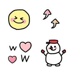 [LINE絵文字] 大人可愛い♡動く！スマイル冬絵文字の画像