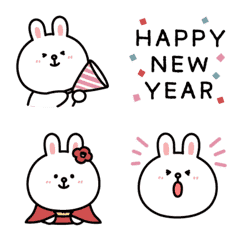 [LINE絵文字] 動く！！うさぎ年♪コニーの正月＆日常の画像