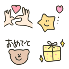 [LINE絵文字] 毎日⭐︎毎年使える絵文字♡の画像