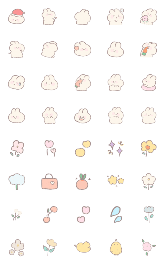 [LINE絵文字]Rabbit narak emoji *の画像一覧