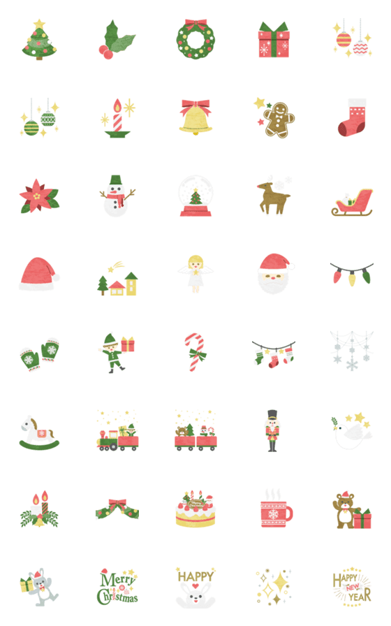 [LINE絵文字]☆DECOデコ☆【1】クリスマスの画像一覧