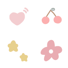 [LINE絵文字] lovely home絵文字の画像