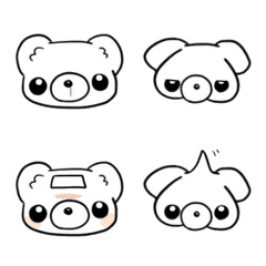 [LINE絵文字] しろいやつらの画像