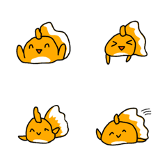 [LINE絵文字] 金魚のてんちゃん♡の画像