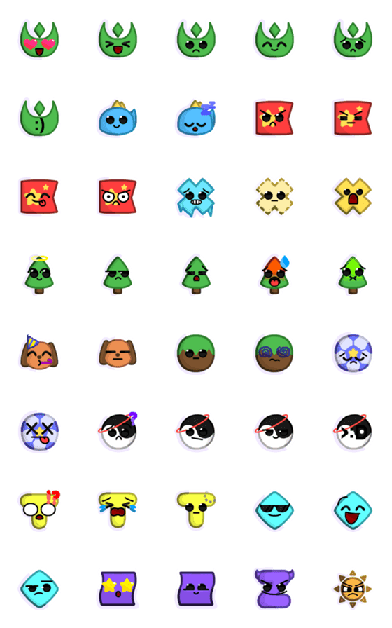 [LINE絵文字]Cute TwoTen team emojis.の画像一覧