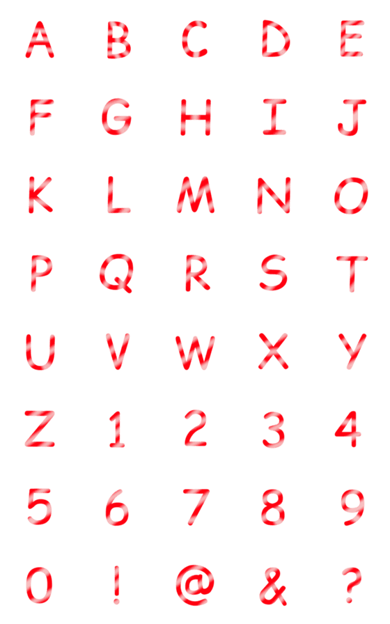 [LINE絵文字]ABC ＆ 1-0 Christmas Styleの画像一覧