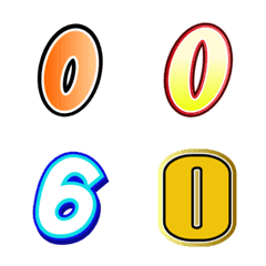 [LINE絵文字] Number emoji 60の画像