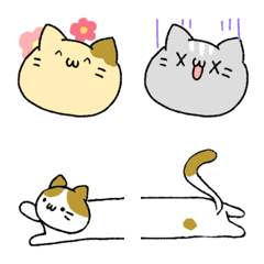 [LINE絵文字] にゃ〜ん！ねこづくし 絵文字〔修正 Ver.〕の画像