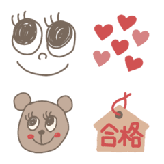 毎日使える！シンプル可愛い絵文字♪3の絵文字メイン画像