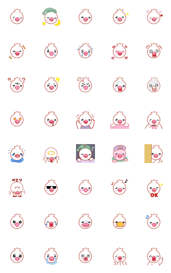 [LINE絵文字]使いやすい文鳥絵文字の画像一覧