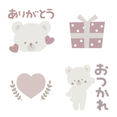 [LINE絵文字] シンプルかわいい♡いつでも使える絵文字の画像