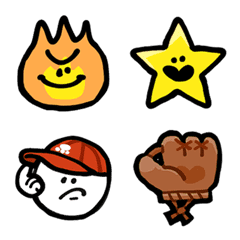 [LINE絵文字] eeMOJI マーク2＆スポーツ1の画像