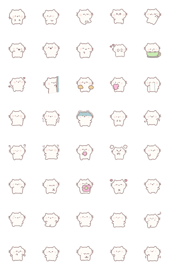 [LINE絵文字]Pikkalikemojocat'1の画像一覧