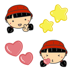 [LINE絵文字] The Twin Tails Girl Emojiの画像