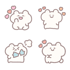 [LINE絵文字] Emoji cute bear love loveの画像