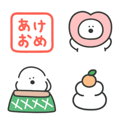 [LINE絵文字] わんころ（お正月と冬）の画像