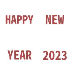 Happy New Year 2023-2057の絵文字メイン画像