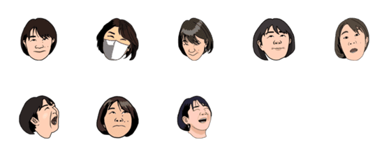 [LINE絵文字]MIYUBON'S EMOJI2の画像一覧