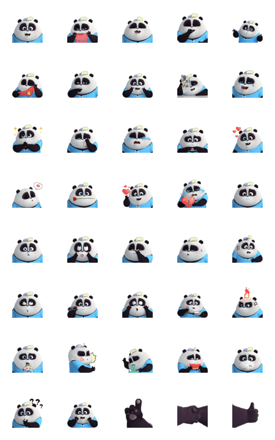 [LINE絵文字]Panda Pange  3D01の画像一覧