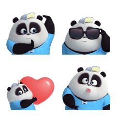 [LINE絵文字] Panda Pange  3D02の画像