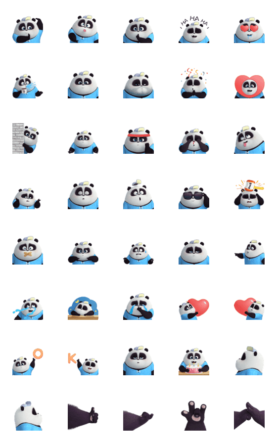 [LINE絵文字]Panda Pange  3D02の画像一覧