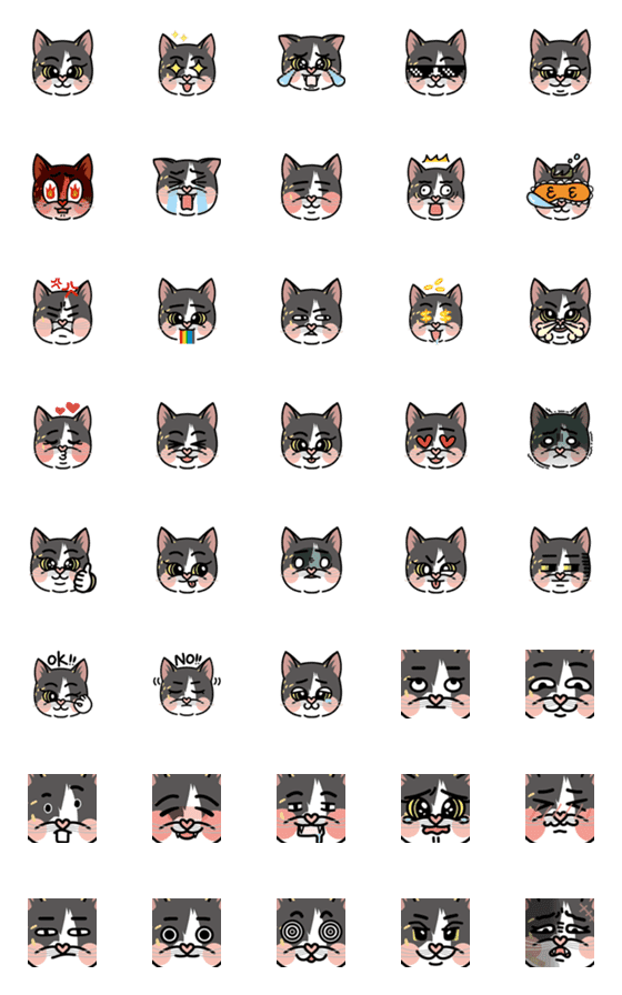 [LINE絵文字]Mei Mei catの画像一覧