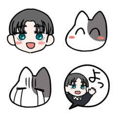 てきと＆うしねこちゃん 絵文字の絵文字メイン画像