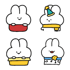 [LINE絵文字] Rabbit cute emoji *の画像