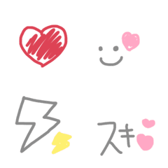 [LINE絵文字] 懐かしデコメ風絵文字2の画像