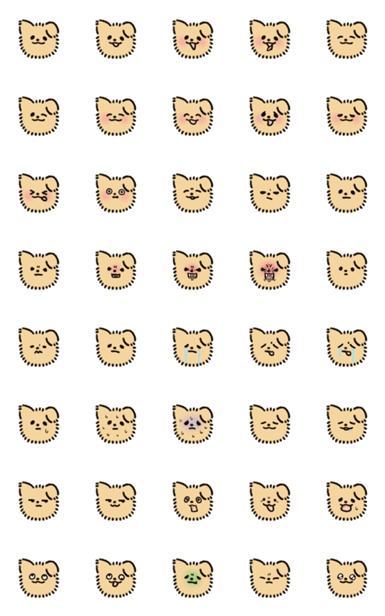 [LINE絵文字]Everyday Dog Ver2.0の画像一覧