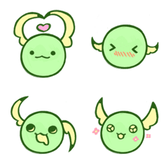 [LINE絵文字] small green beansの画像
