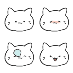 [LINE絵文字] 癒しねこ絵文字 1 【修正版】の画像