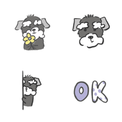 [LINE絵文字] Schnauzer named A-mao emojiの画像