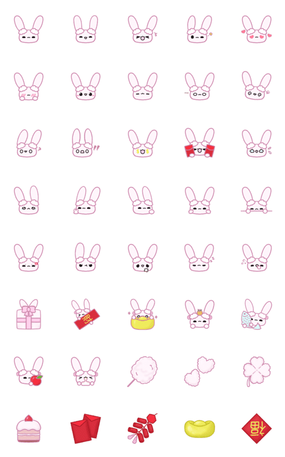 [LINE絵文字]cakelove24/year of the rabbitの画像一覧