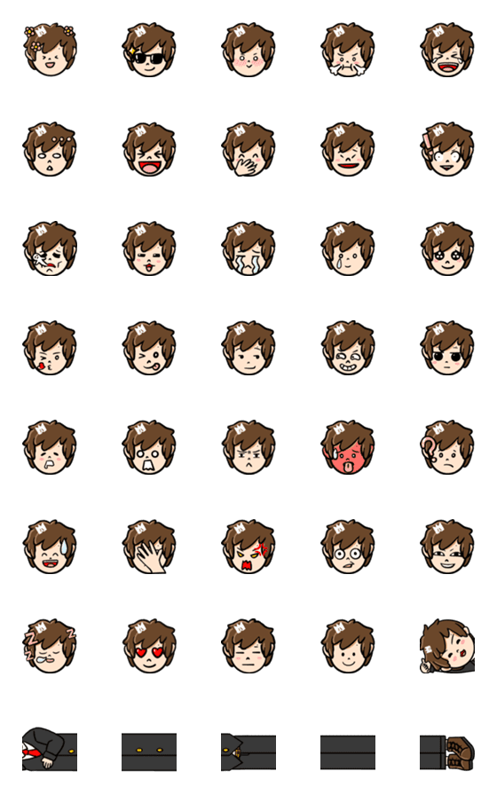 [LINE絵文字]SR president's Emoticons 1の画像一覧