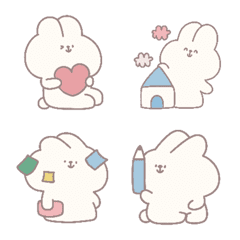 [LINE絵文字] Rabbit cute cute 1の画像