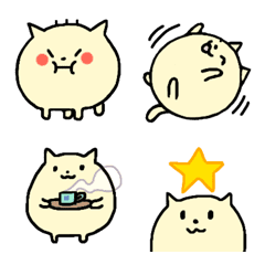 [LINE絵文字] マルモチねこの画像