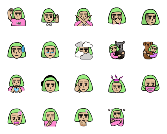 [LINE絵文字]Blank faceの画像一覧