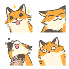 [LINE絵文字] Little Fox Messの画像