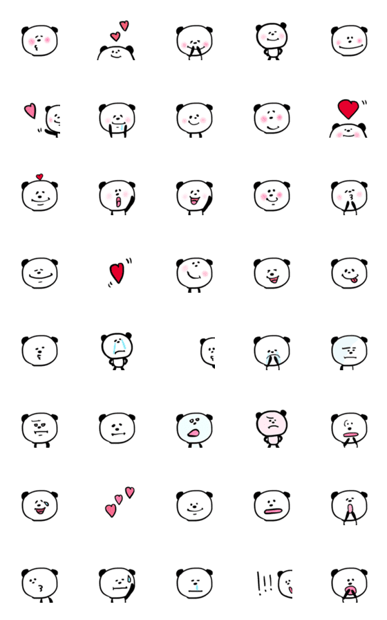 [LINE絵文字]ぱーんだ♡の画像一覧