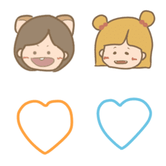 [LINE絵文字] こうめときりみの画像