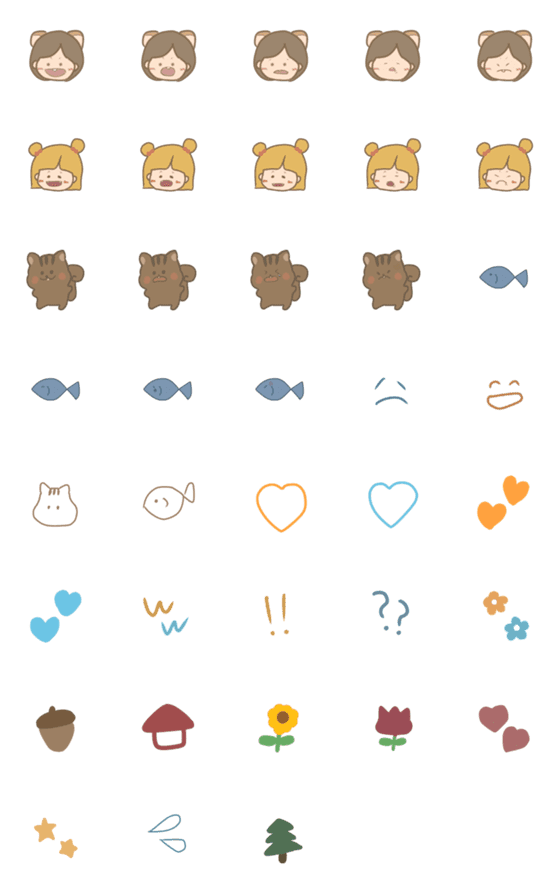 [LINE絵文字]こうめときりみの画像一覧