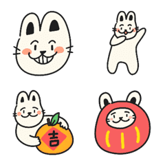 [LINE絵文字] Rabbit and New Yearの画像